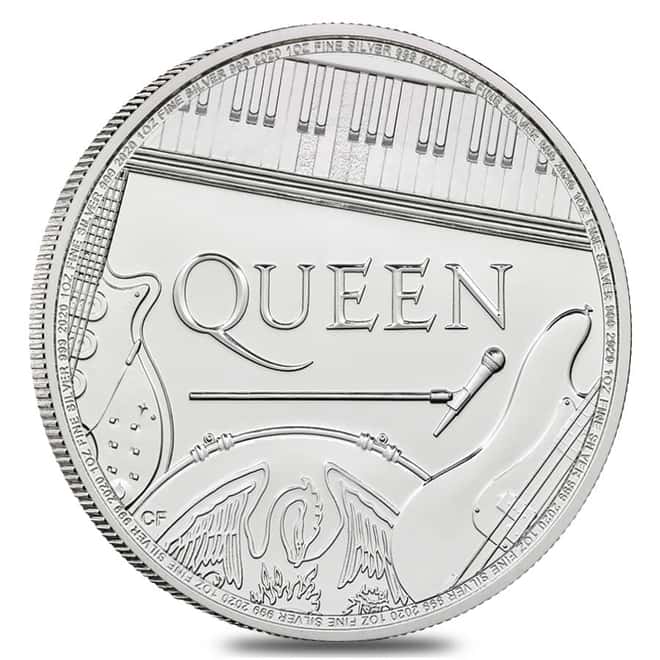 2020 Great Britain 1 oz Silver Music Legends Queen Coin .999 Fine BU