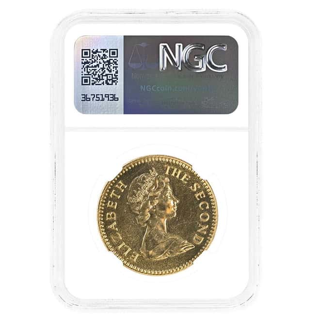 1966 Rhodesia 5 Pounds Proof Gold Coin NGC PF 63
