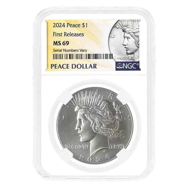 2024 Peace Silver Dollar NGC MS 69 FR