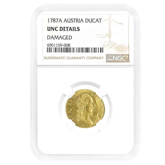 1787 Austria 1 Ducat Gold Coin NGC UNC Details