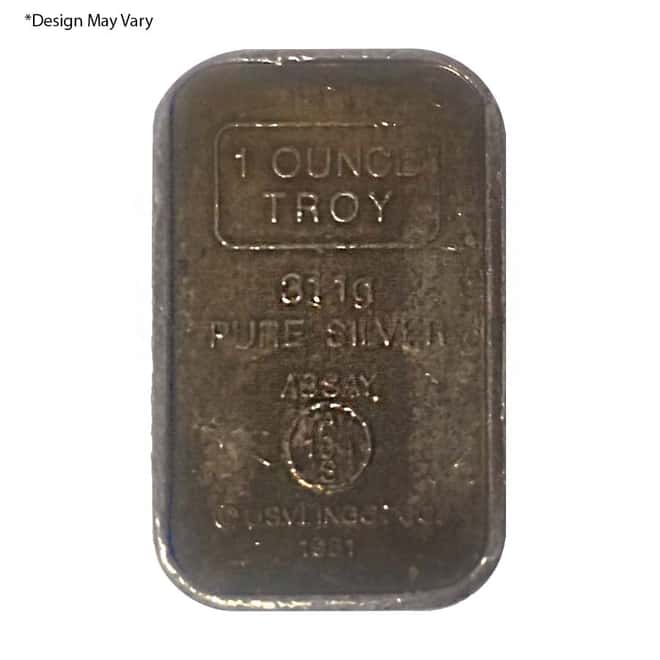 1 oz A-Mark USVI Ingot Co Silver Bar .999 Fine (Random Designs)