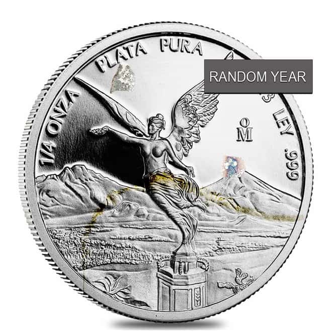 1/4 oz Proof Mexican Silver Libertad Coin Scruffy (Random Year)