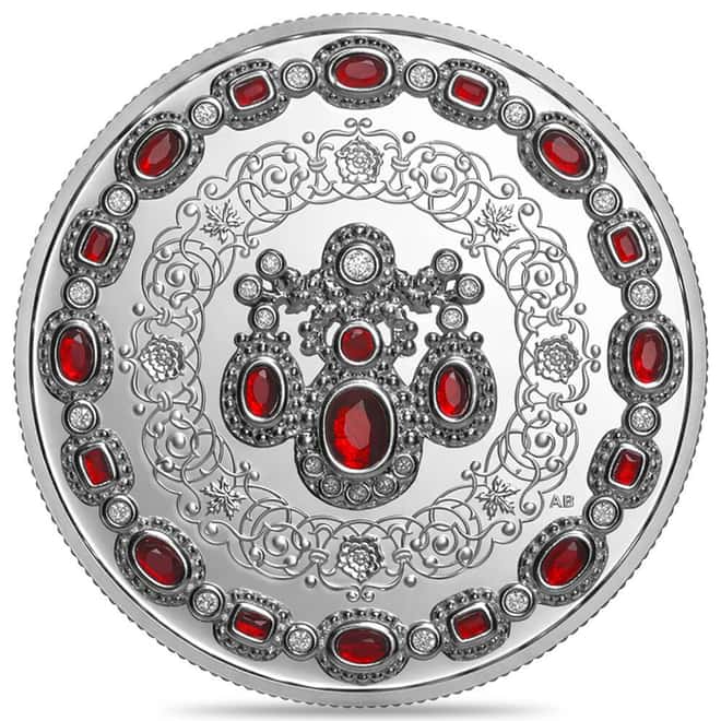 2026 Canada 1 oz Crown Jewels Queen Elizabeth II 100th Ann Silver Coin .9999 Fine