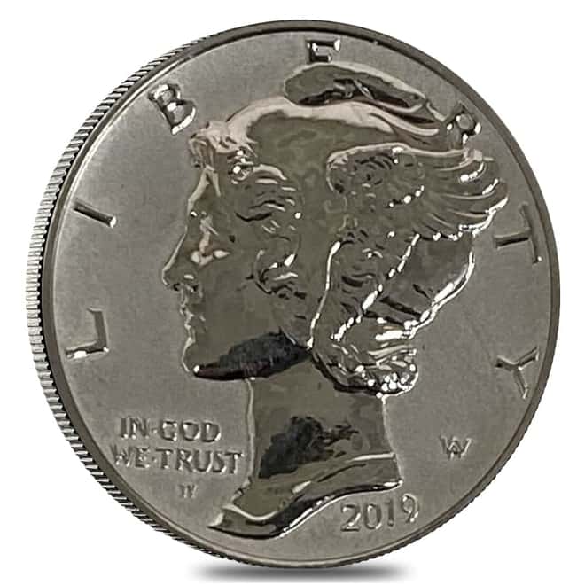 2019-W 1 oz Reverse Proof Palladium American Eagle $25 Coin (Scruffy, w/Box & COA)
