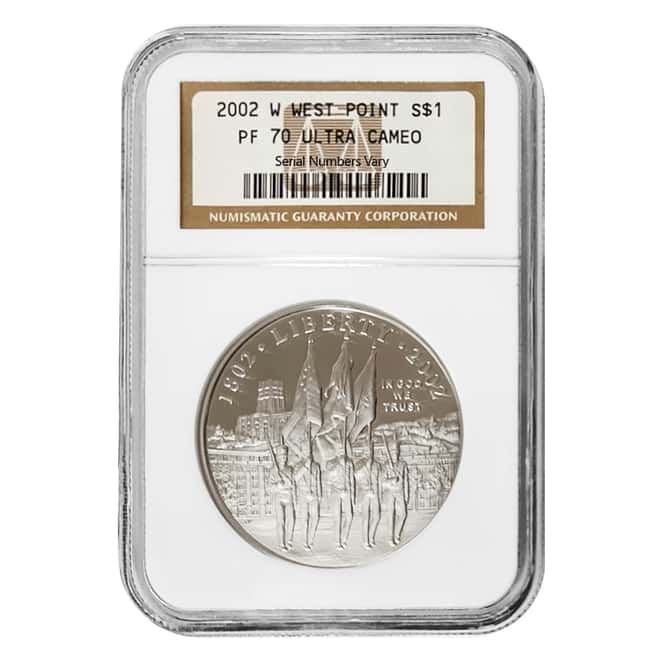 2002 W West Point Bicentennial $1 Silver Dollar Commemorative NGC PF 70 UCAM