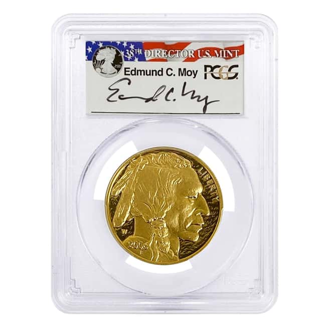 2006 W 1 oz $50 Proof Gold American Buffalo PCGS PF 70 DCAM (Edmund C. Moy Sign)