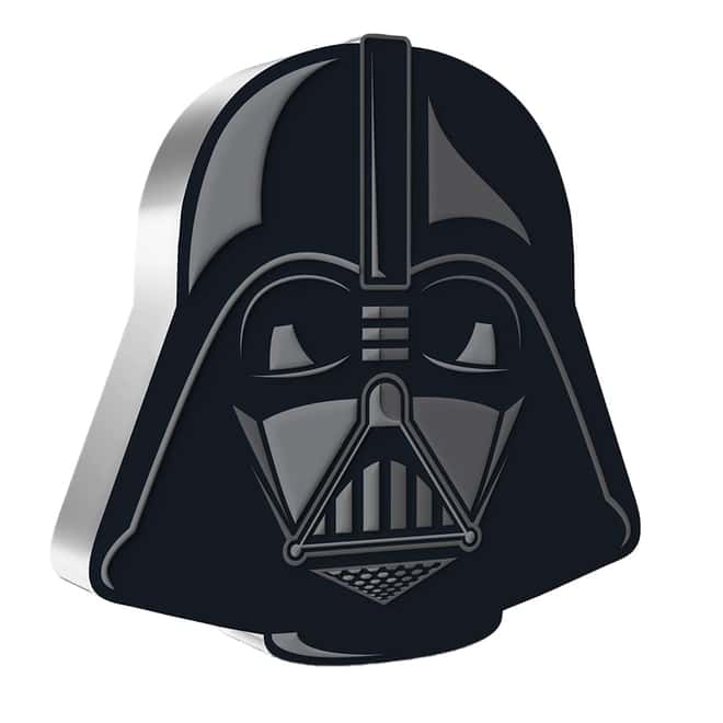 2021 Niue 1 oz Silver Darth Vader Star Wars - Faces of the Empire Shaped Coin .999 Fine (w/Box & COA)