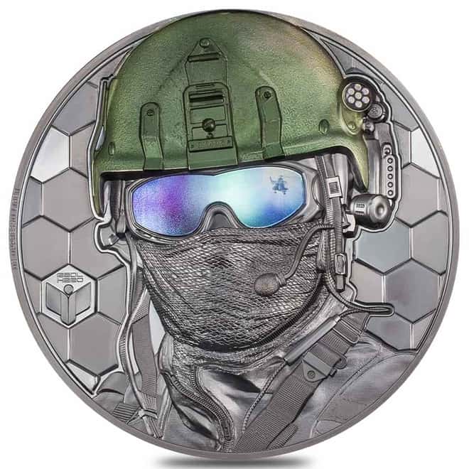 2022 1 Kilo Proof Silver Real Heroes - Special Forces Cook Islands Coin .999 Fine (w/Box & COA)