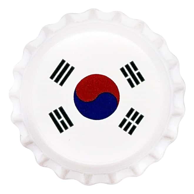 2022 Chad 6 gram World Landmarks - South Korea Bottle Cap Proof Silver Coin .999 Fine (w/Box)
