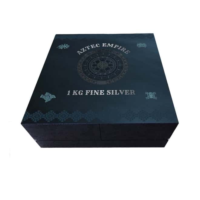 2021 1 kilo Silver Aztec Empire Multilayered High Relief Coin Samoa .999 Fine (w/Box & COA)