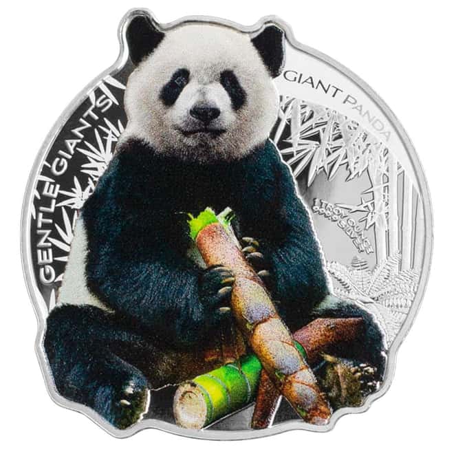 2022 1 oz Silver Giant Panda - Gentle Giants Solomon Islands $2 Coin .9999 Fine (w/Box & COA)