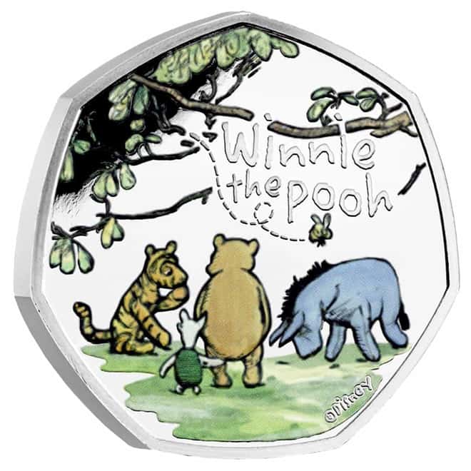 2022 Great Britain 8 gram Disney Winnie the Pooh Proof Silver Coin .925 Fine (w/Box & COA)