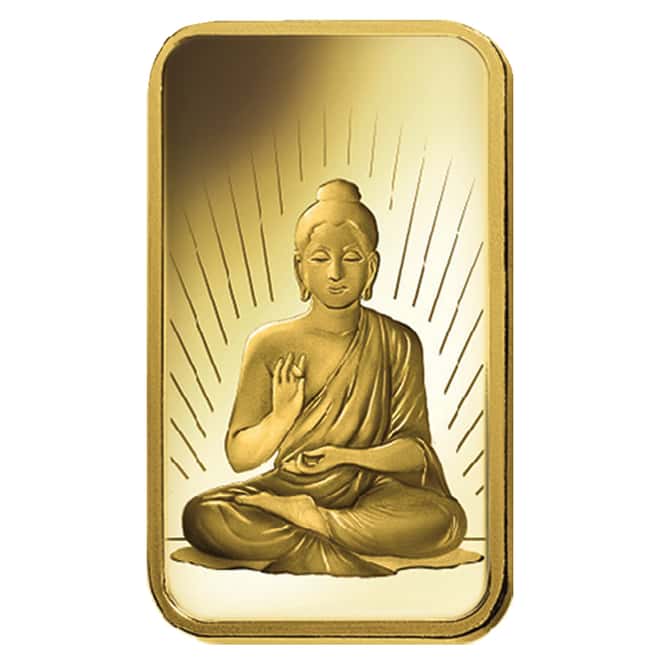 10 gram PAMP Suisse Gold Bar - Buddha (in Assay) .9999 Fine 