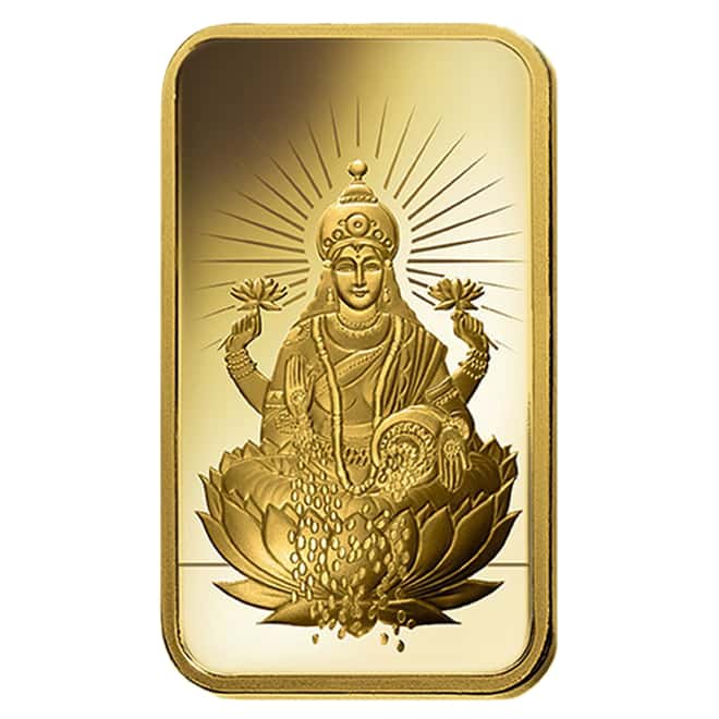 5 gram PAMP Suisse Gold Bar - Lakshmi (in Assay) .9999 Fine