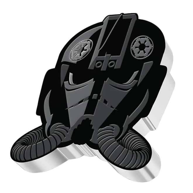 2021 Niue 1 oz Silver Imperial TIE Fighter Pilot Shaped Coin - Star Wars Faces of the Empire .999 Fine (w/Box & COA)