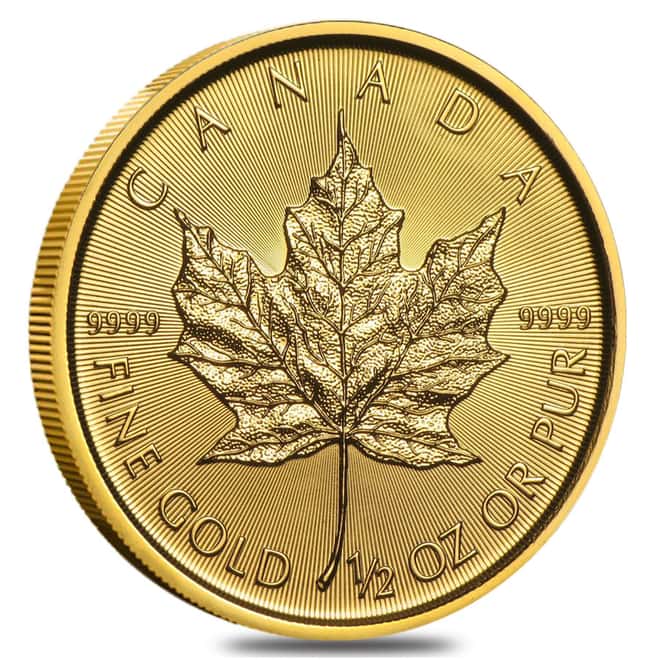 2015 1/2 oz Canadian Gold Maple Leaf (BU)