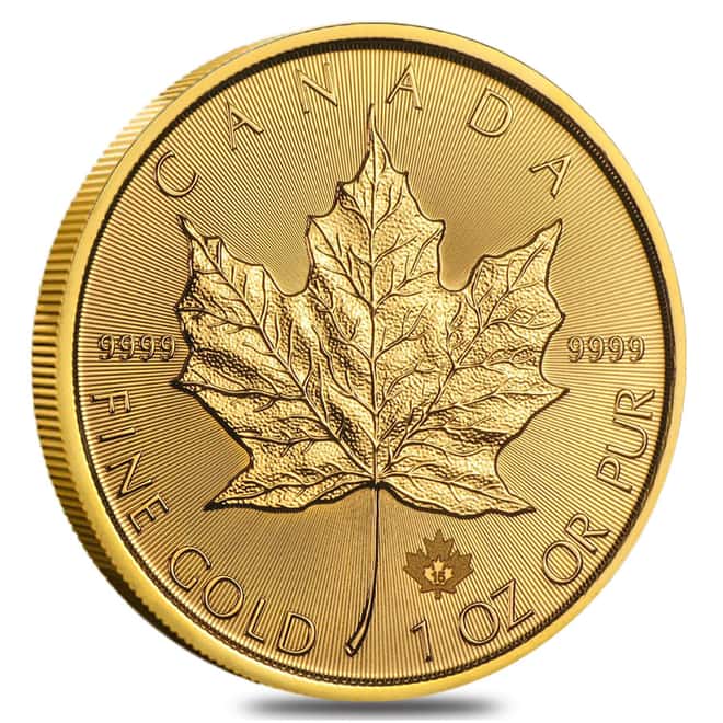 2015 1 oz Canadian Gold Maple Leaf $50 .9999 Fine Gold