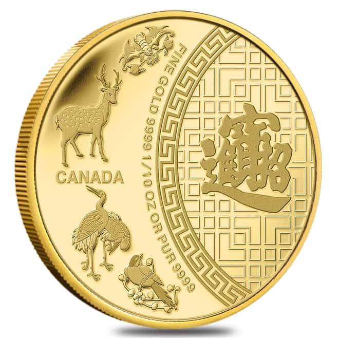 Five Blessings 2014 1/10 oz Gold Canadian Coin (sealed) 