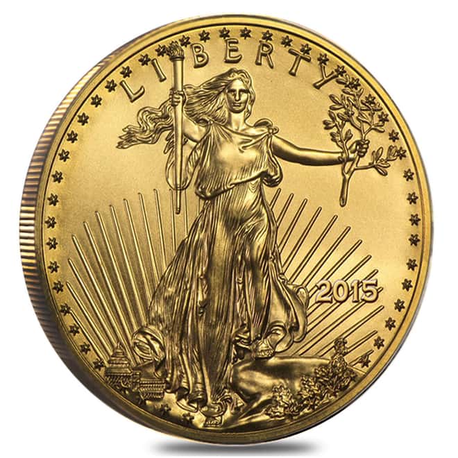 2015 1/10 oz Gold American Eagle $5 Coin
