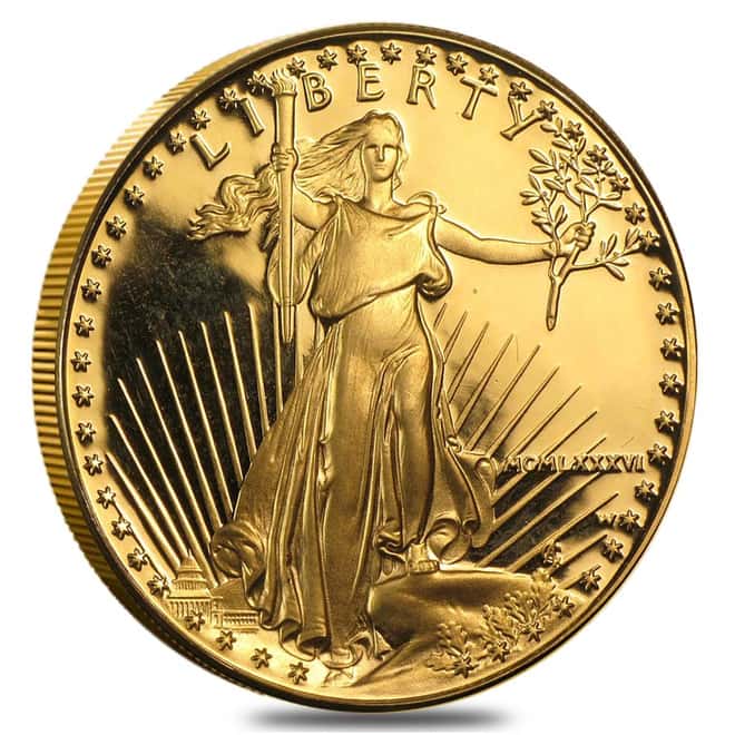 1986-W 1 oz Proof Gold American Eagle (w/Box)