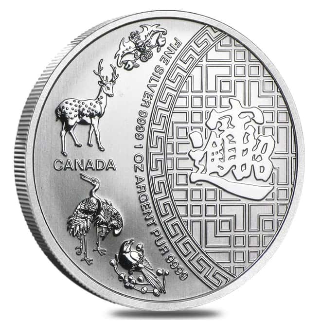 Five Blessings 2014 1 oz Silver Canadian Coin
