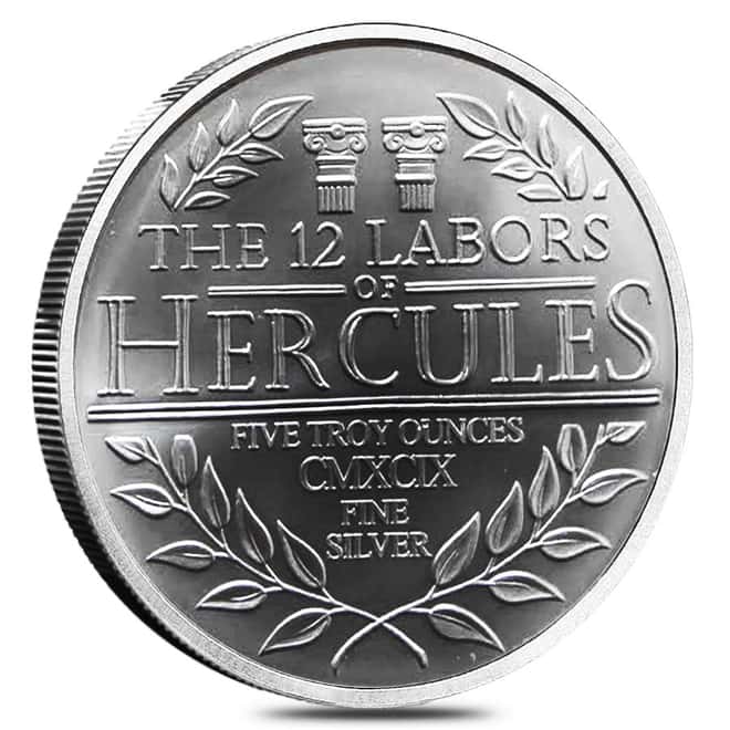 5 oz Hercules Twelve Labors Silver Round