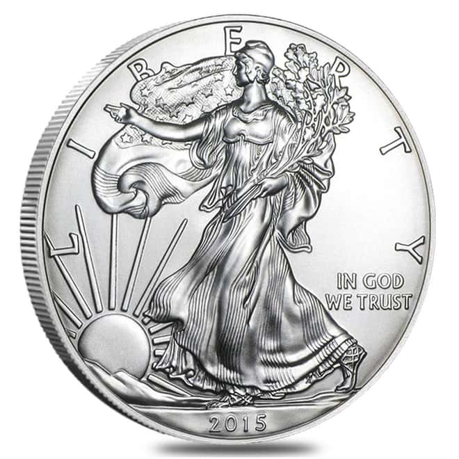 2015 1 oz Silver Eagles - Mint Sealed Monster Box (500-Coins)