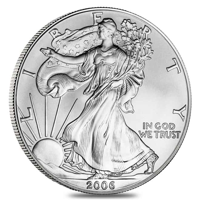Roll of 20 - 2006 1 oz Silver Eagle Brilliant Uncirculated