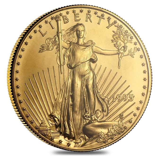 1995 1 oz $50 Gold American Eagle NGC MS 69