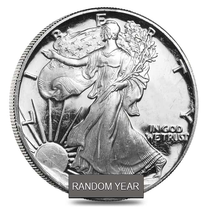 1 oz Proof Silver American Eagle In Capsule (Abrasions,Random Year)