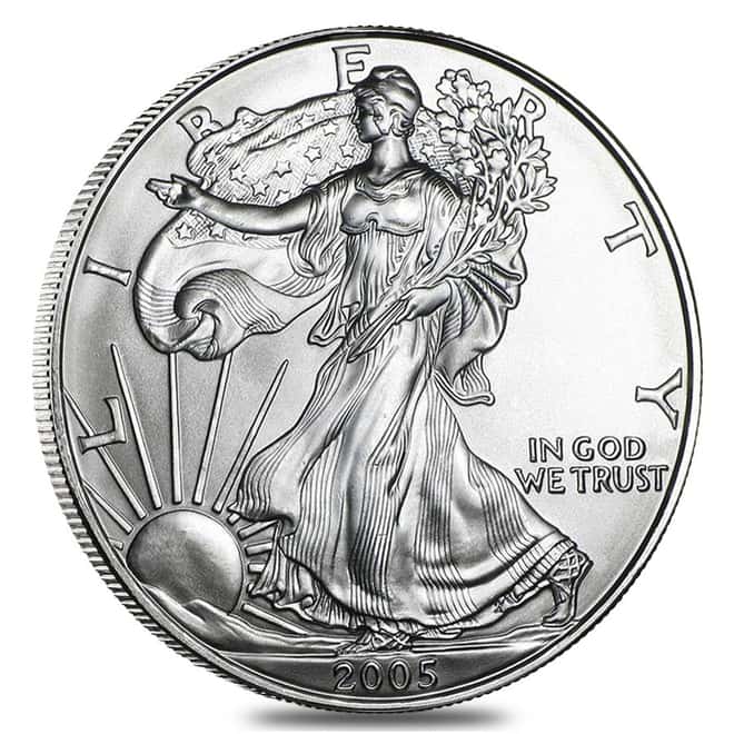 Roll of 20 - 2005 1 oz Silver Eagle Brilliant Uncirculated