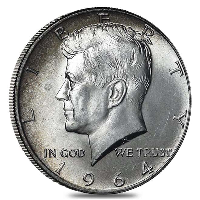 $500 Face Value Bag - 1000 Coins - 90% Silver 1964 Kennedy Half Dollars 50c (Circ)