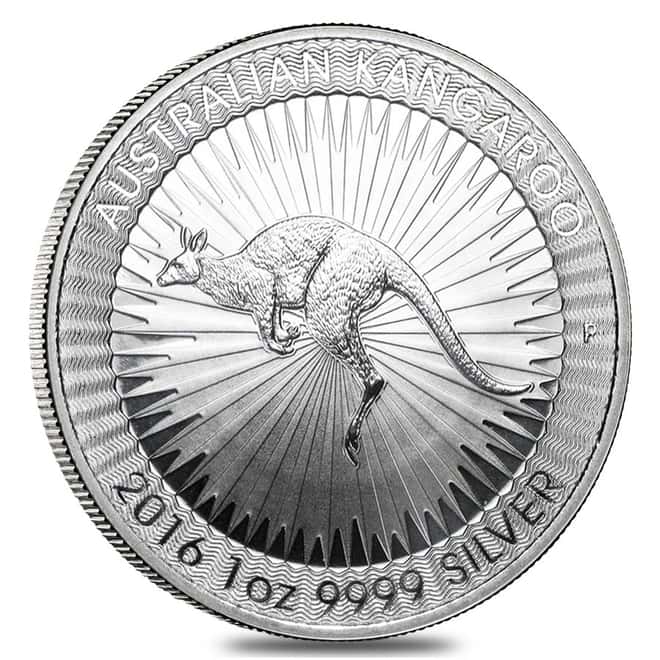 2016 1 oz Australian Silver Kangaroo Perth Mint Coin .9999 Fine BU