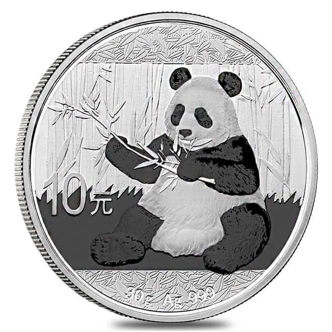 2017 30 gram Chinese Silver Panda 10 Yuan PCGS MS 69 First Strike