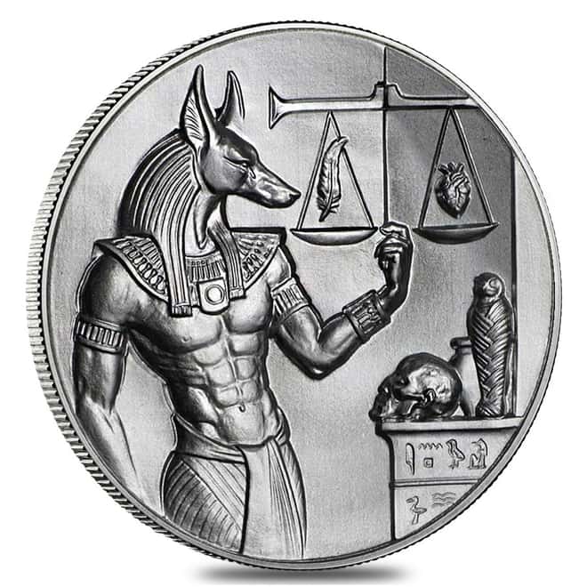 Anubis 2 oz Ultra High Relief Silver Round .999 Fine