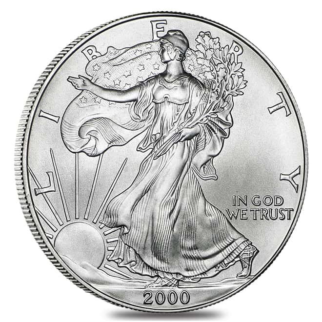 2000 1 oz Silver American Eagle $1 Coin BU