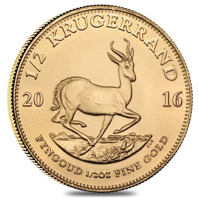 2016 South Africa 1/2 oz Gold Krugerrand 