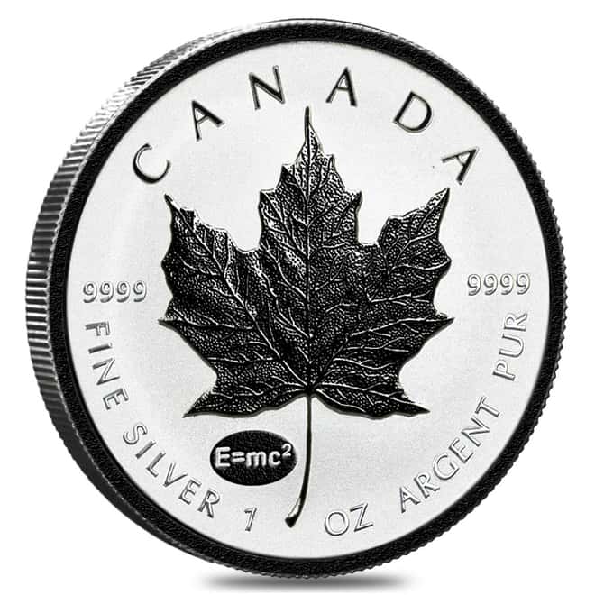 2015 1 oz Silver Canadian Maple Leaf E=mc2 Privy NGC PF 70 - 1 of First 2500