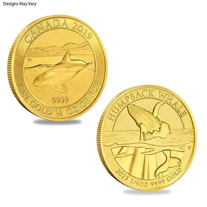 1/4 oz Gold Coin Random Mint .999+ Fine BU/Proof