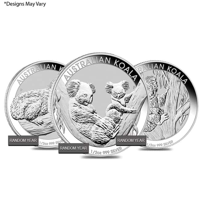 1/2 oz Silver Australian Koala Perth Mint BU In Cap (Random Year)