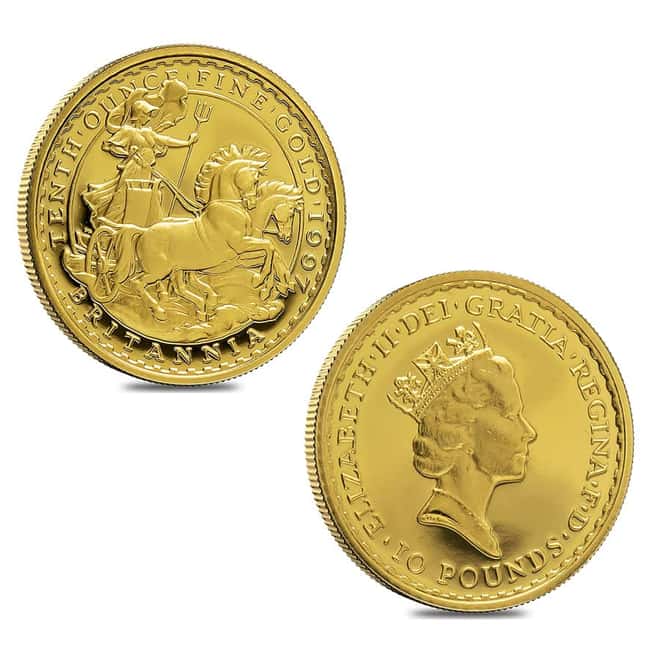 1997 1.85 oz Gold Britannia 4-Coin Proof Set (w/Box & COA)