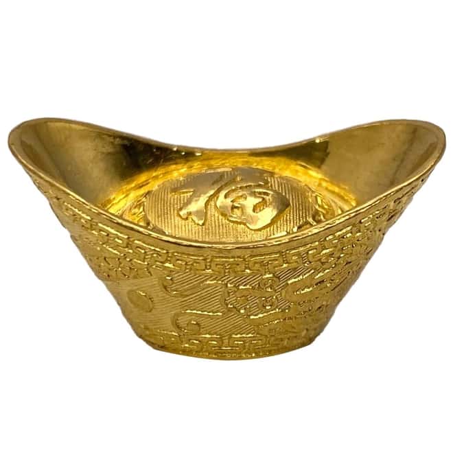 0.3456 oz Chinese Sycee Yuanbao Shaped Ingot .995 Fine Gold