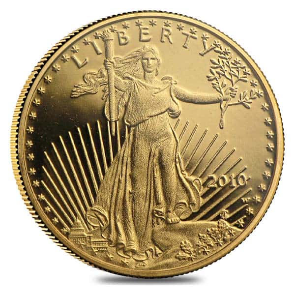 2010-W 1/10 oz $5 Proof Gold American Eagle (w/Box & COA)