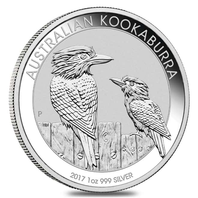 2017 1 oz Silver Australian Kookaburra Perth Mint .999 Fine BU In Capsule