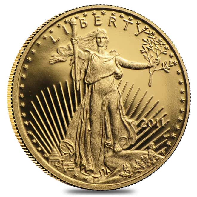 2011-W 1/10 oz $5 Proof Gold American Eagle (w/Box & COA)