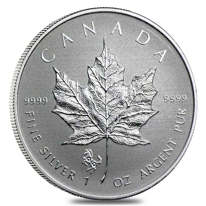 2014 1 oz Canadian Silver Maple Leaf - Horse Privy (Reverse Proof)