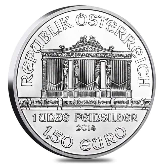 2014 1 oz Austrian Silver Philharmonic Coin BU