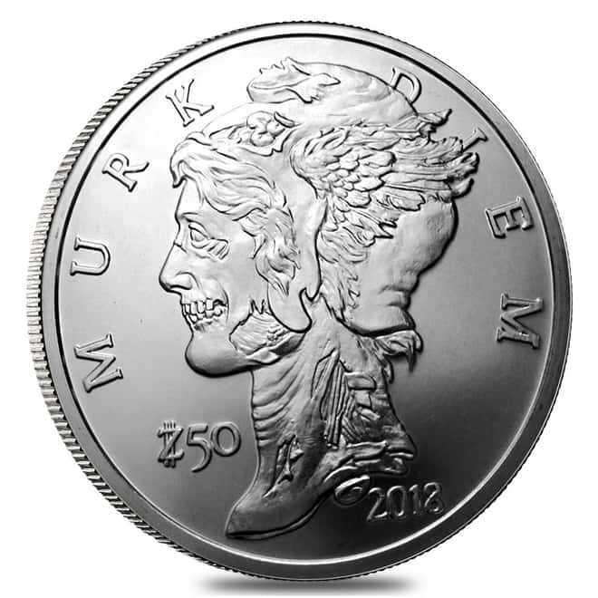 Zombucks "Murk Diem" 1 oz .999 Fine Silver Round