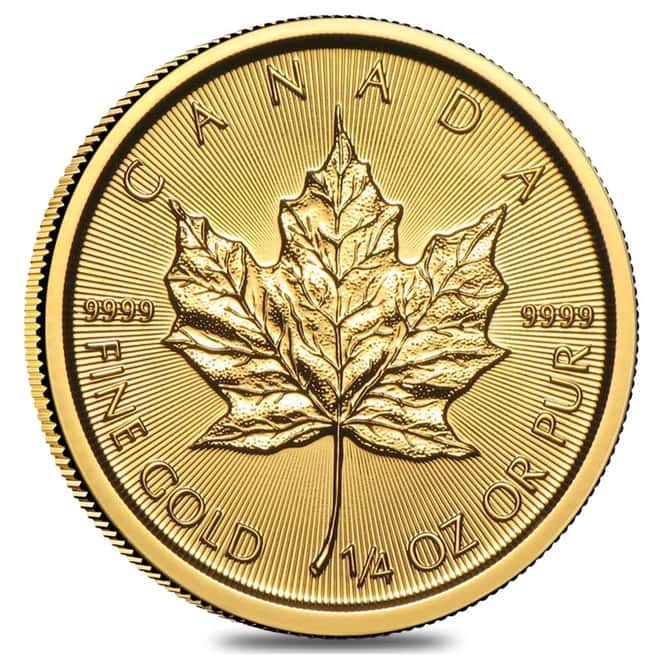 2017 1/4 oz Canadian Gold Maple Leaf $10 Coin .9999 Fine BU (Sealed)
