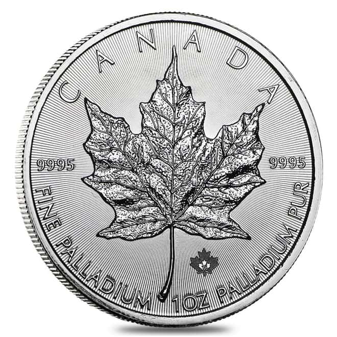 2017 1 oz Palladium Canadian Maple Leaf Coin $50 .9995 Fine BU (Sealed)